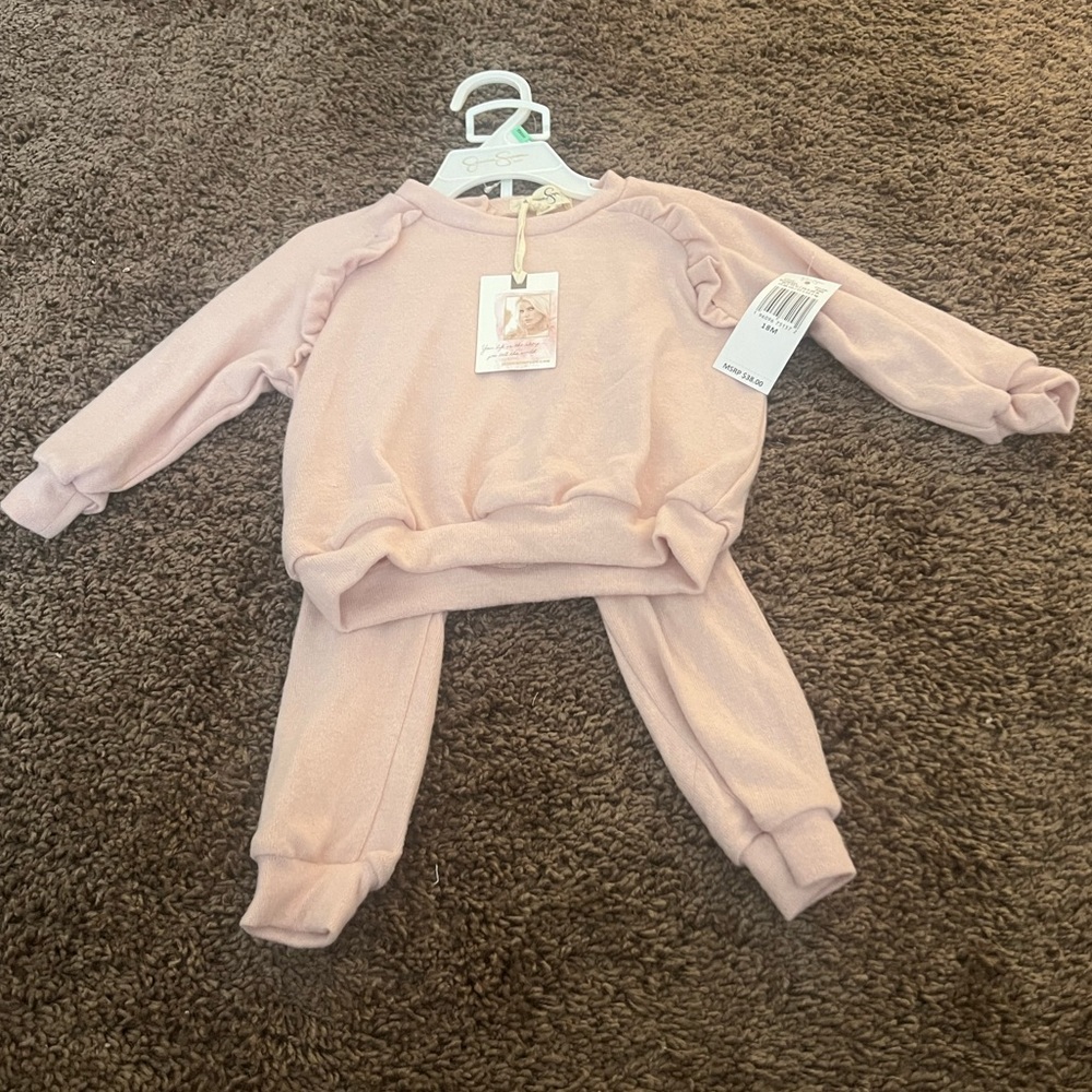 Brand New Jessica Simpson Baby Girls' Sweater & Pants Set
